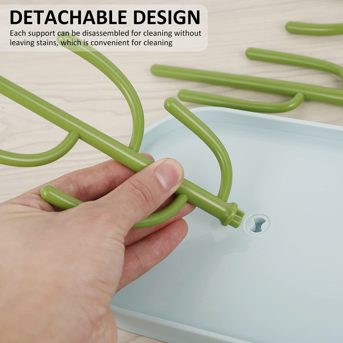 SHxxyljh bottle drying rack detachable branches offer flexible drying configurations.