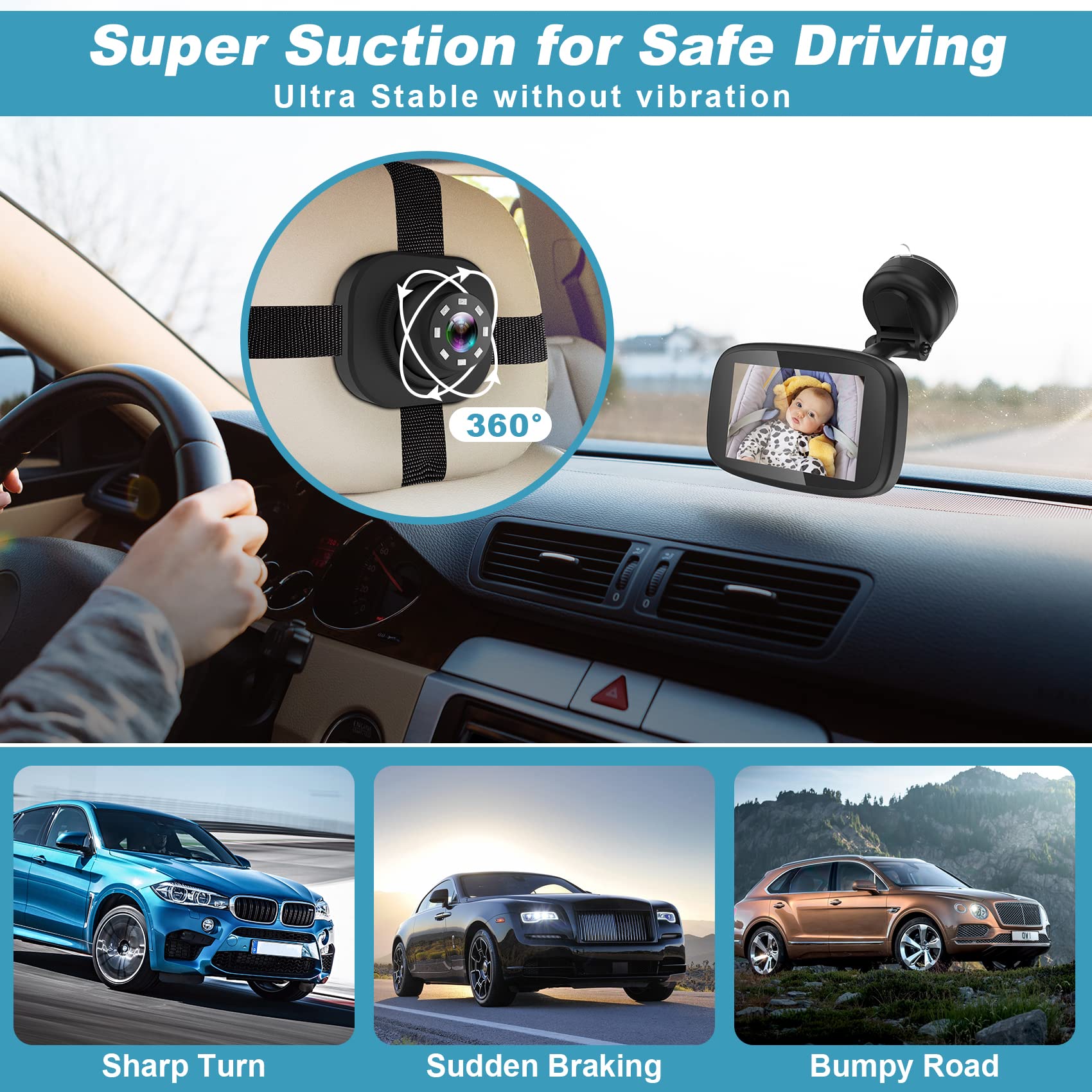 Shybaby 4-3-inch monitor offers easy viewing on the road
