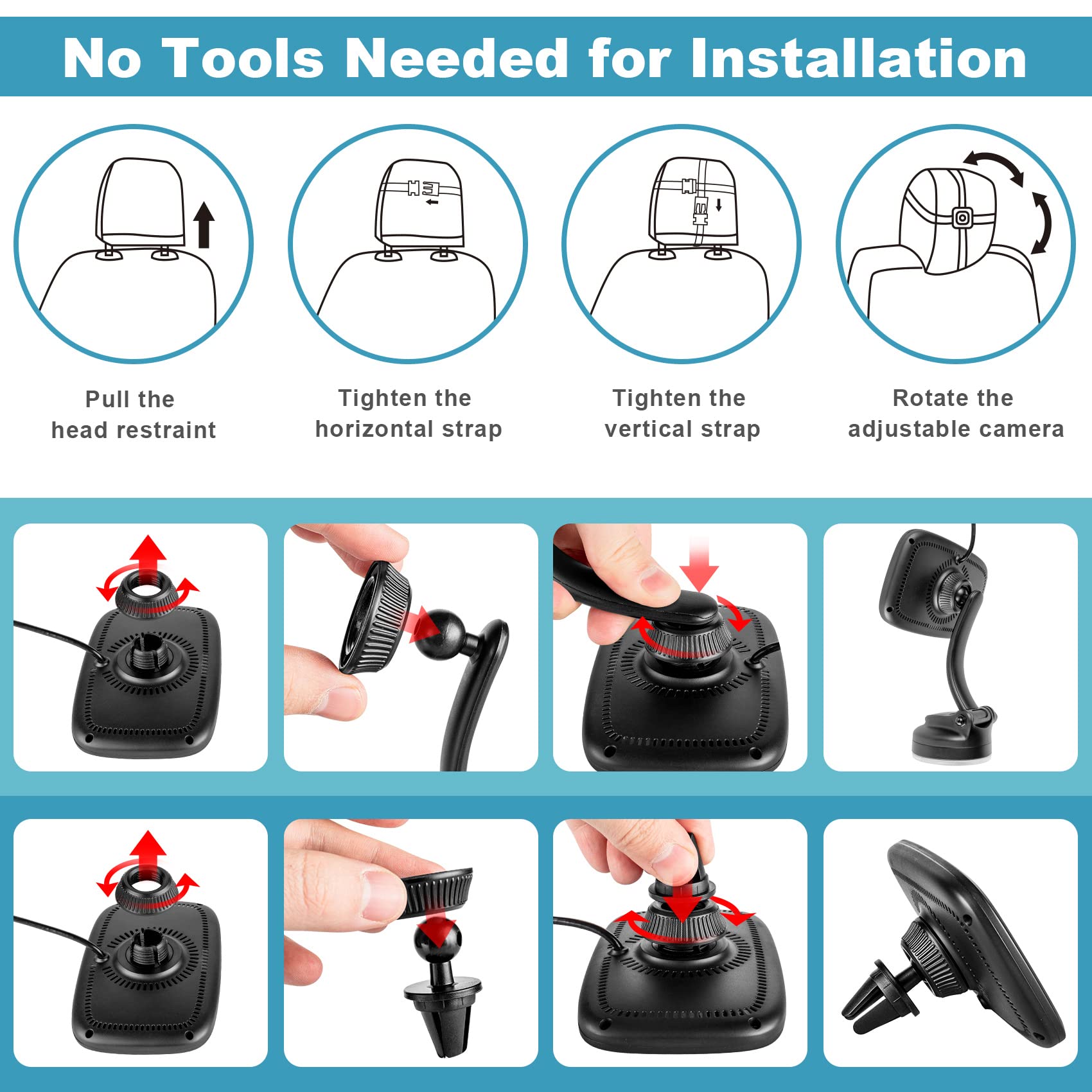 Shybaby air vent bracket installation option for flexible placement