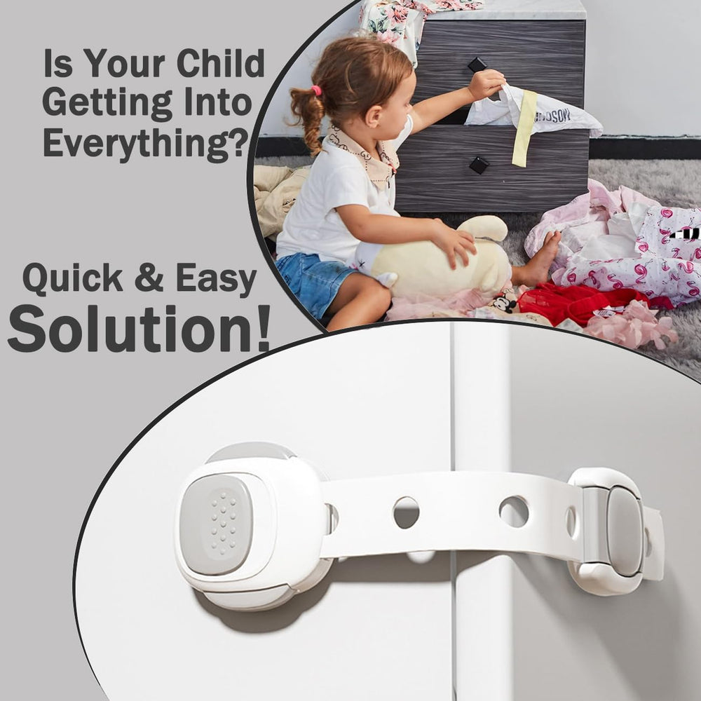 Shycool 3M adhesive cabinet locks install fast without screws for a clean look.