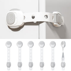Shycool cabinet locks feature a double-lock design for quick adult access and limited toddler reach.
