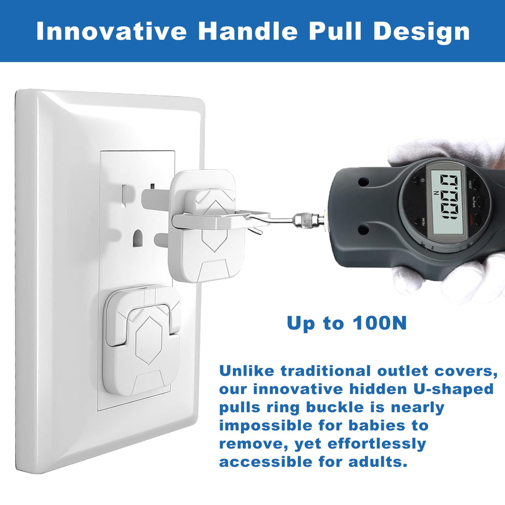 Shycool three-prong fit covers secure standard outlets.