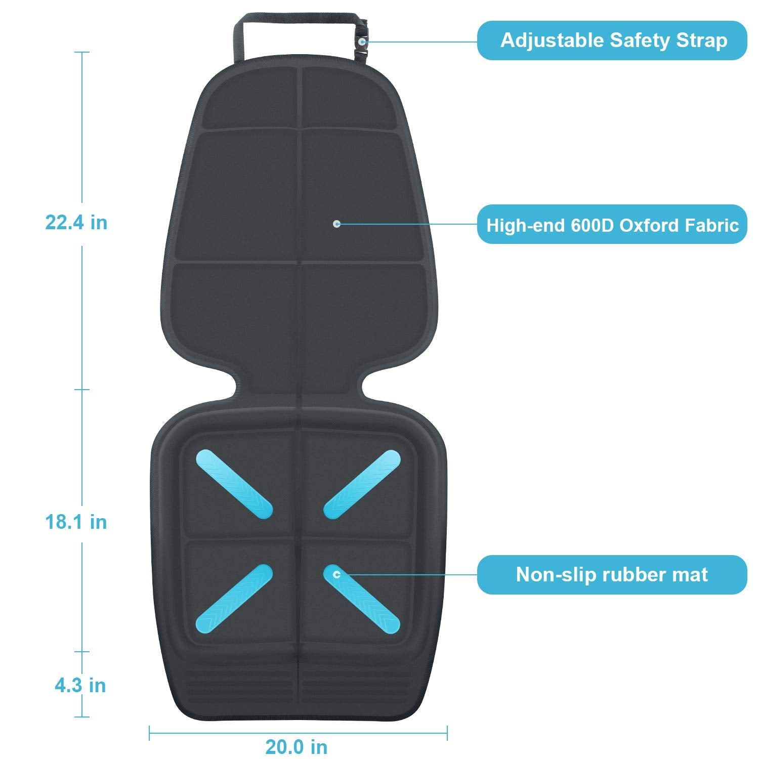 Shynerk Care back panel tall design suits larger car seats