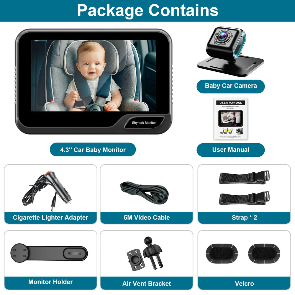 Shynerk Monitor adhesive Velcro straps and air vent mount offer flexible placement