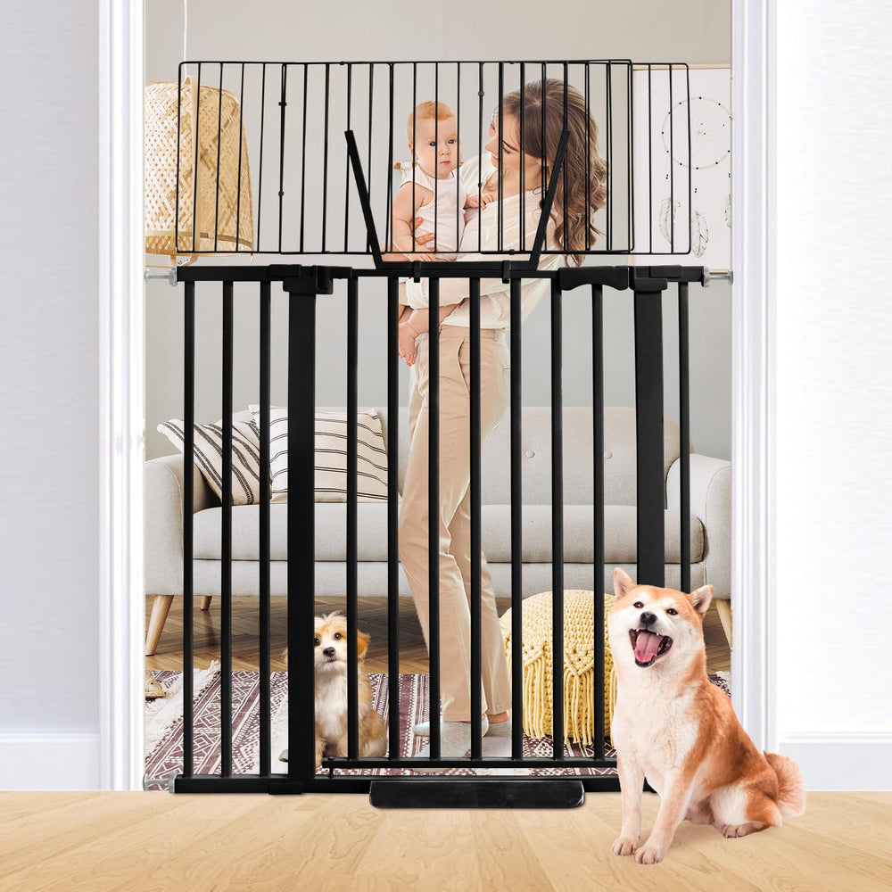 SHYUJAJIE 59-inch tall gate blocks doorways and stairs for containment