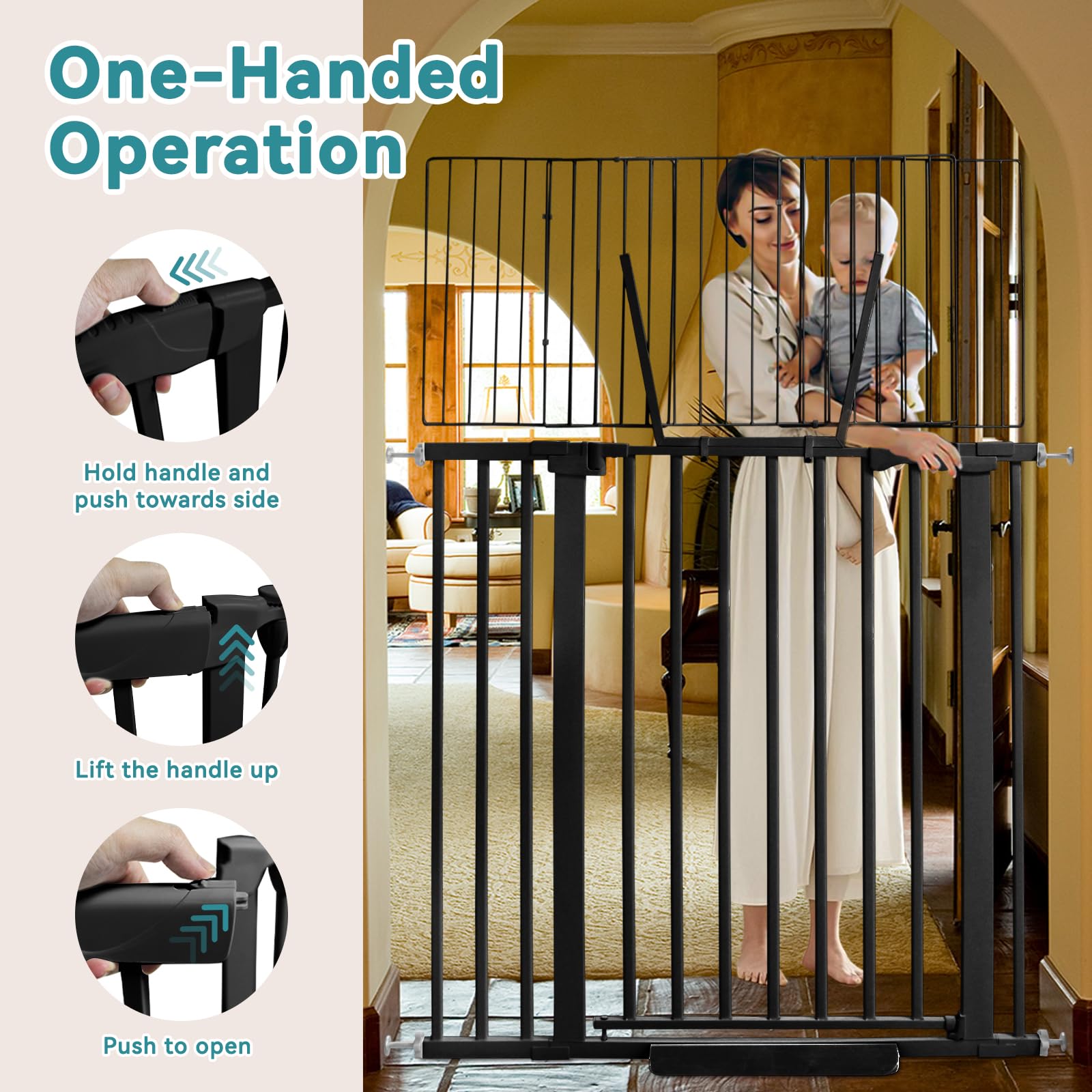SHYUJAJIE pressure-mounted installation uses no tools or wall damage