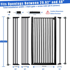 SHYUJAJIE walk-through gate in hallway demonstrated for smooth pet passage and barrier security.