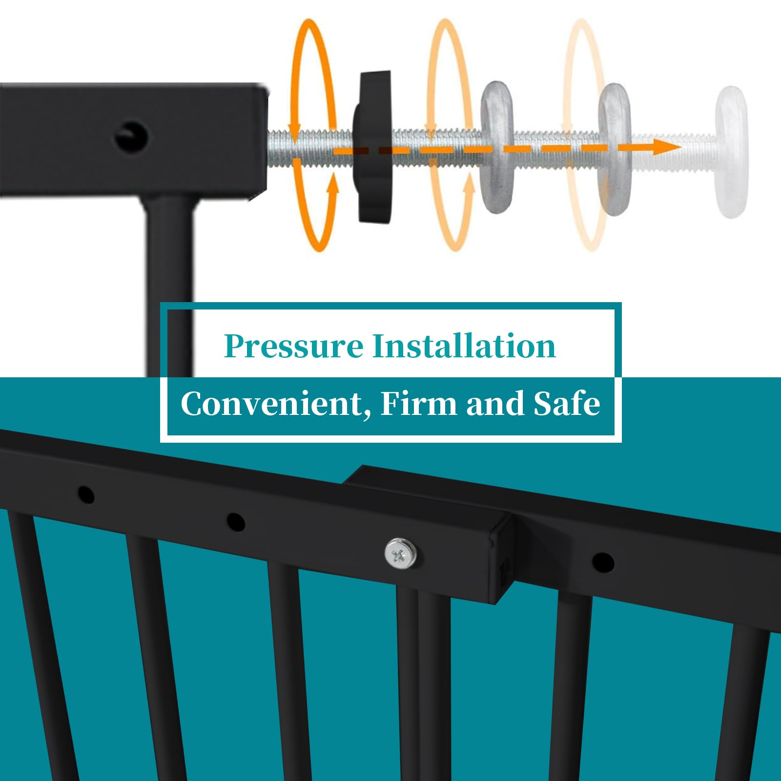 SHYUJAJIE window guard pressure-mounted design avoids wall damage and makes setup easy.