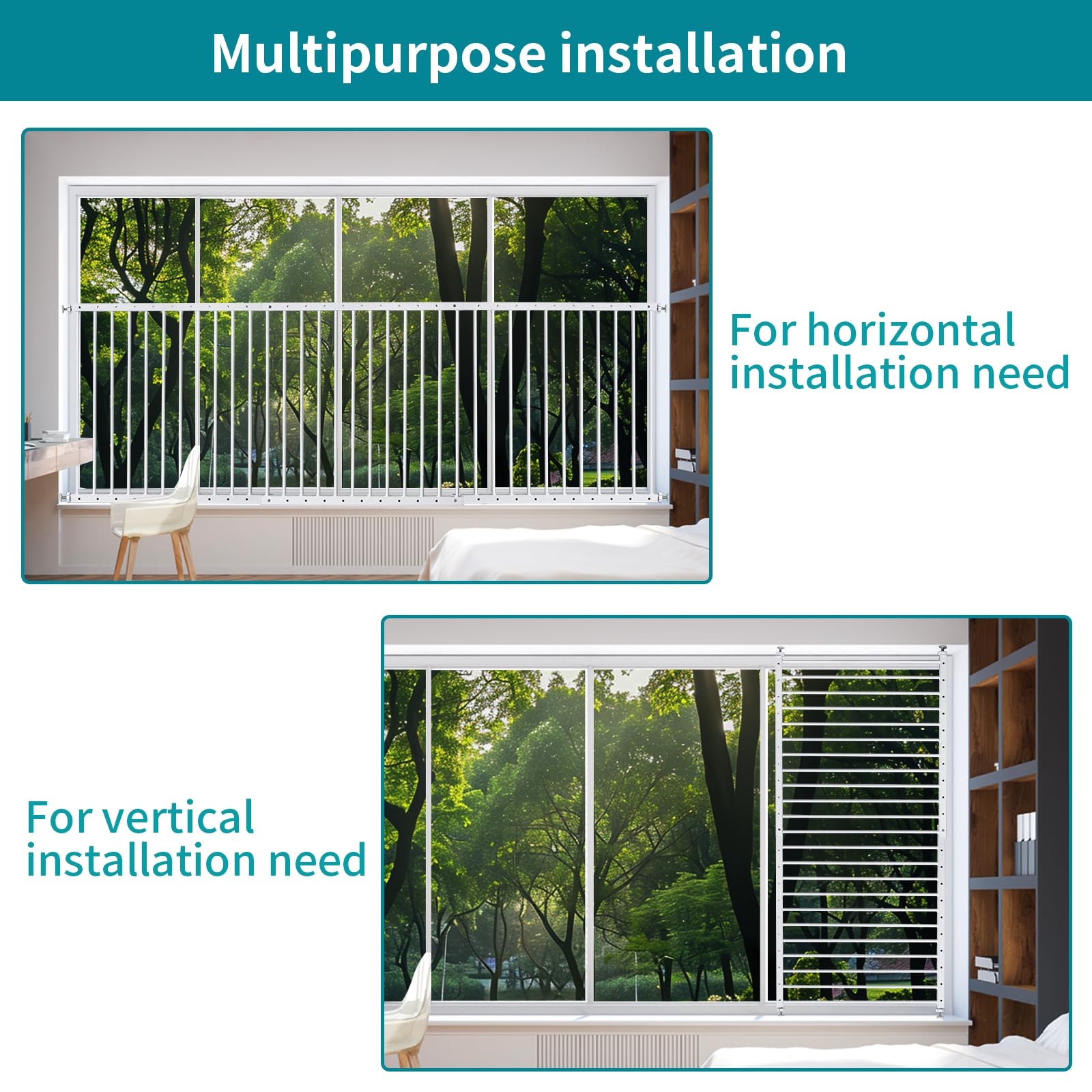 SHYUJAJIE wide guard range adapts to various window styles.