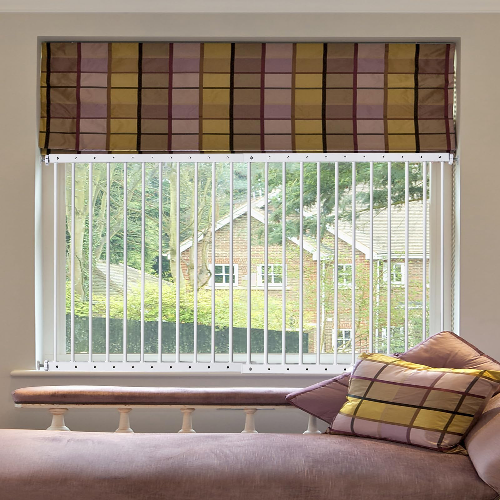 SHYUJAJIE window safety bar assembly offers sturdy, drill-free protection.