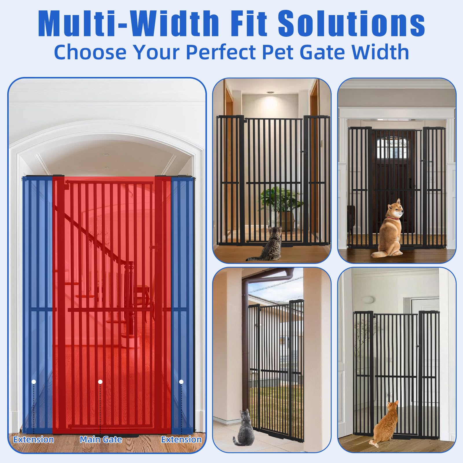 SHYUJAJIE sturdy steel construction resists climbing and keeps pets secure.