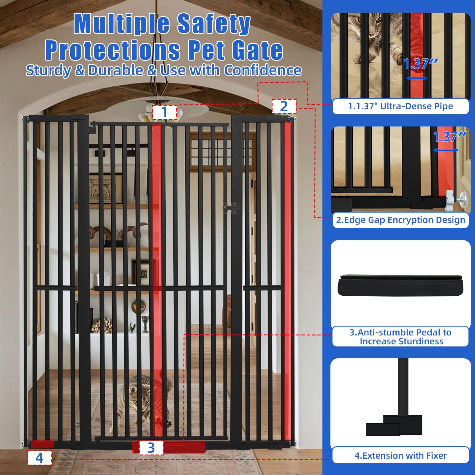 SHYUJAJIE ultra-dense pipe spacing detail helps prevent escapes.