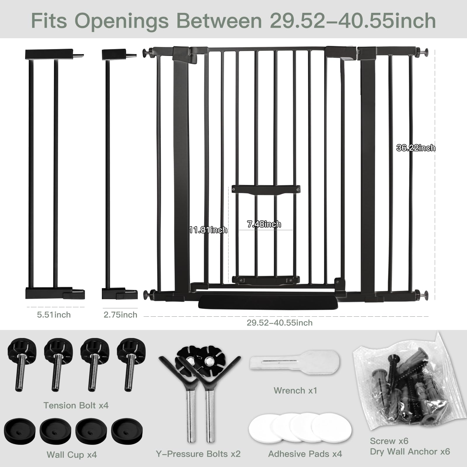 SHYUJAJIE auto-close gate shown with one-handed operation for seamless transitions.