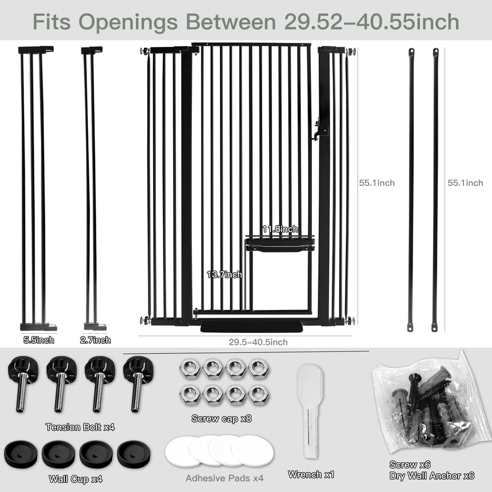 SHYUJAJIE cat door passage closeup demonstrates convenient pet access