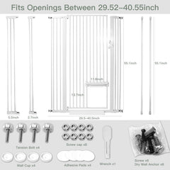 SHYUJAJIE cat-door small passage view enables convenient pet passage.