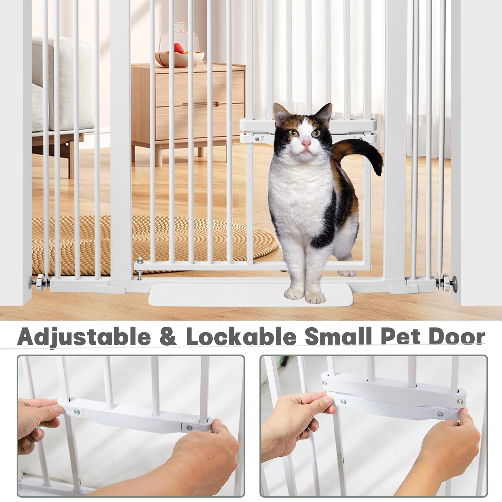 SHYUJAJIE easy-install four bolts shows tool-free setup for doorways.