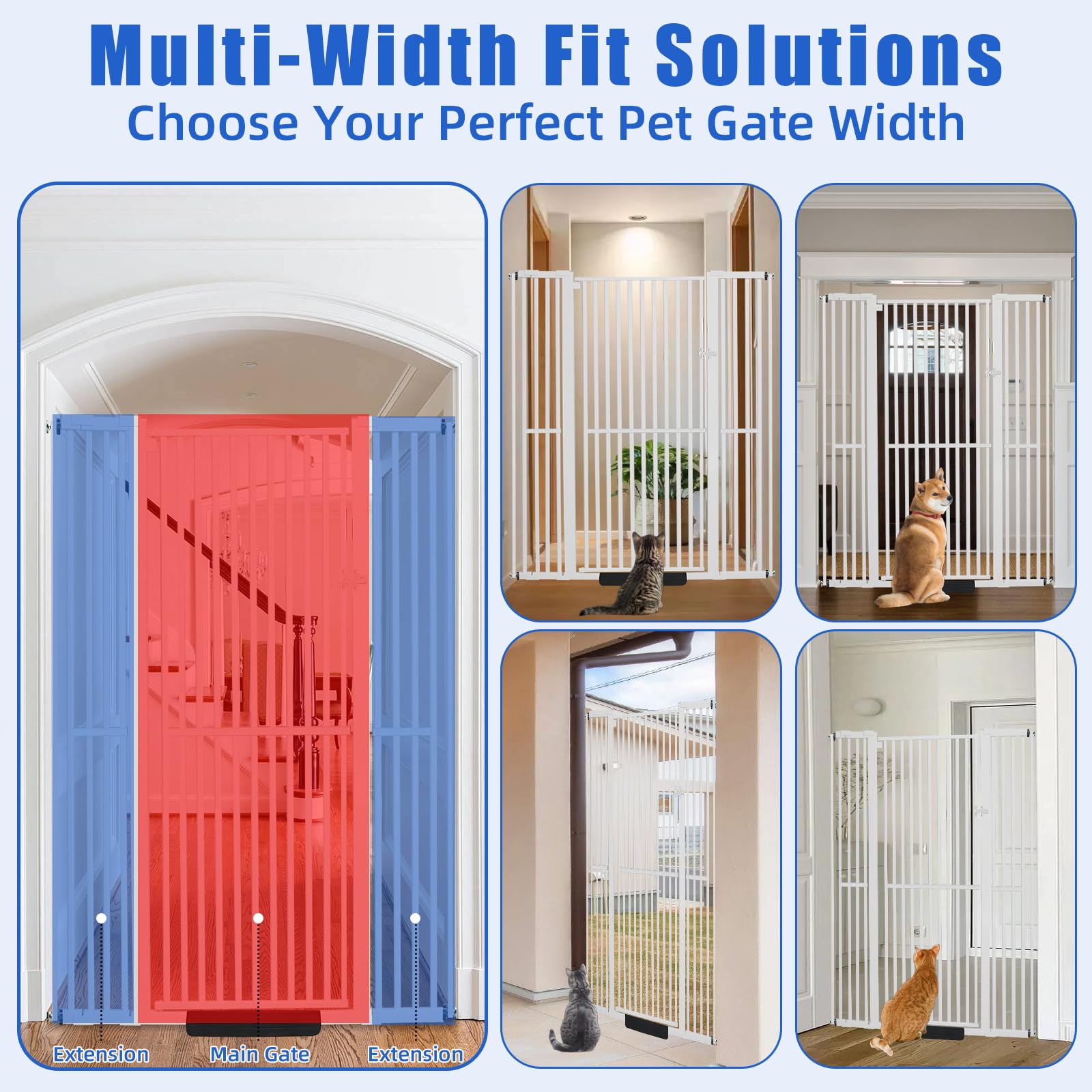 SHYUJAJIE white walk-through gate blends with home decor.