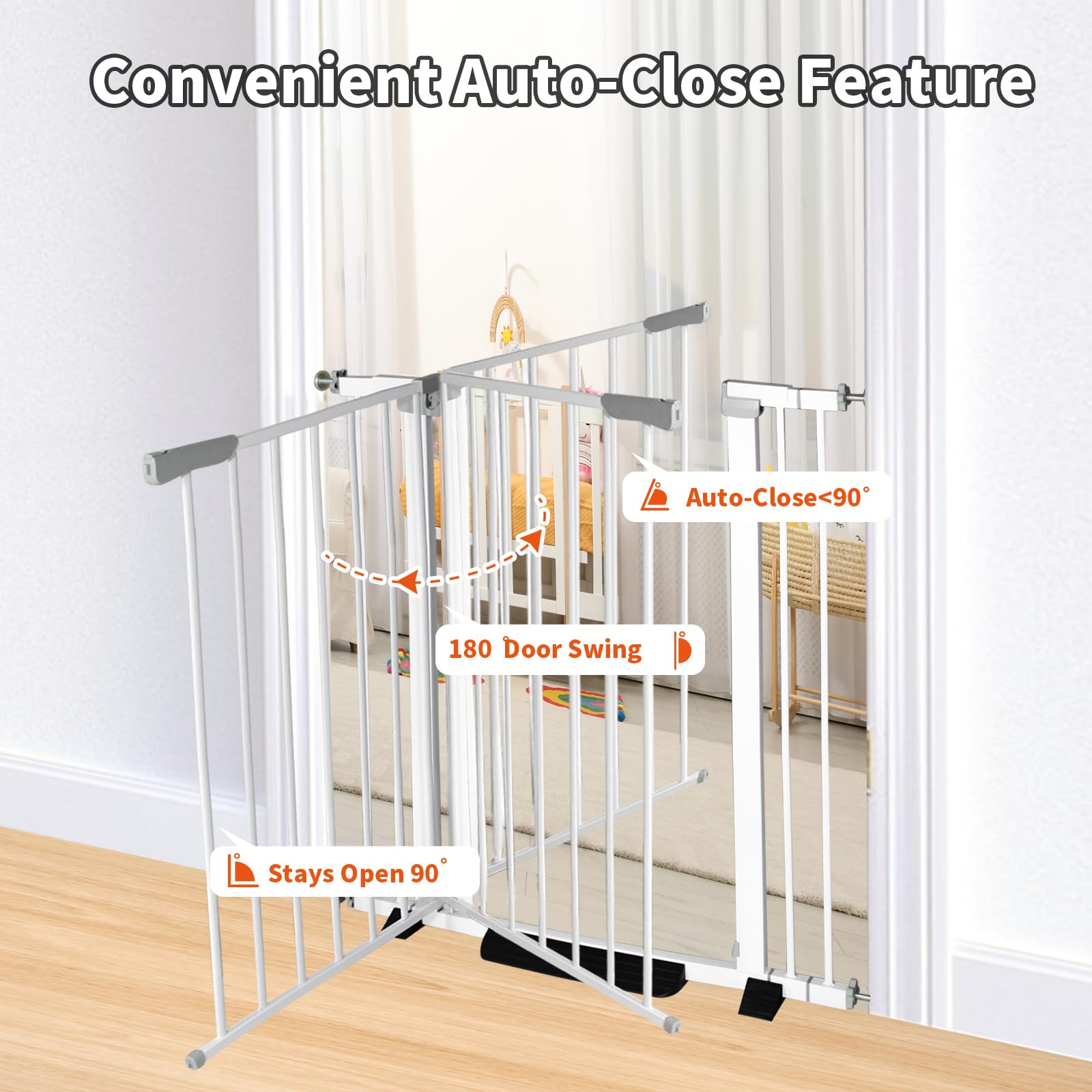 SHYUJAJIE three-extension kit enables customizable doorway width