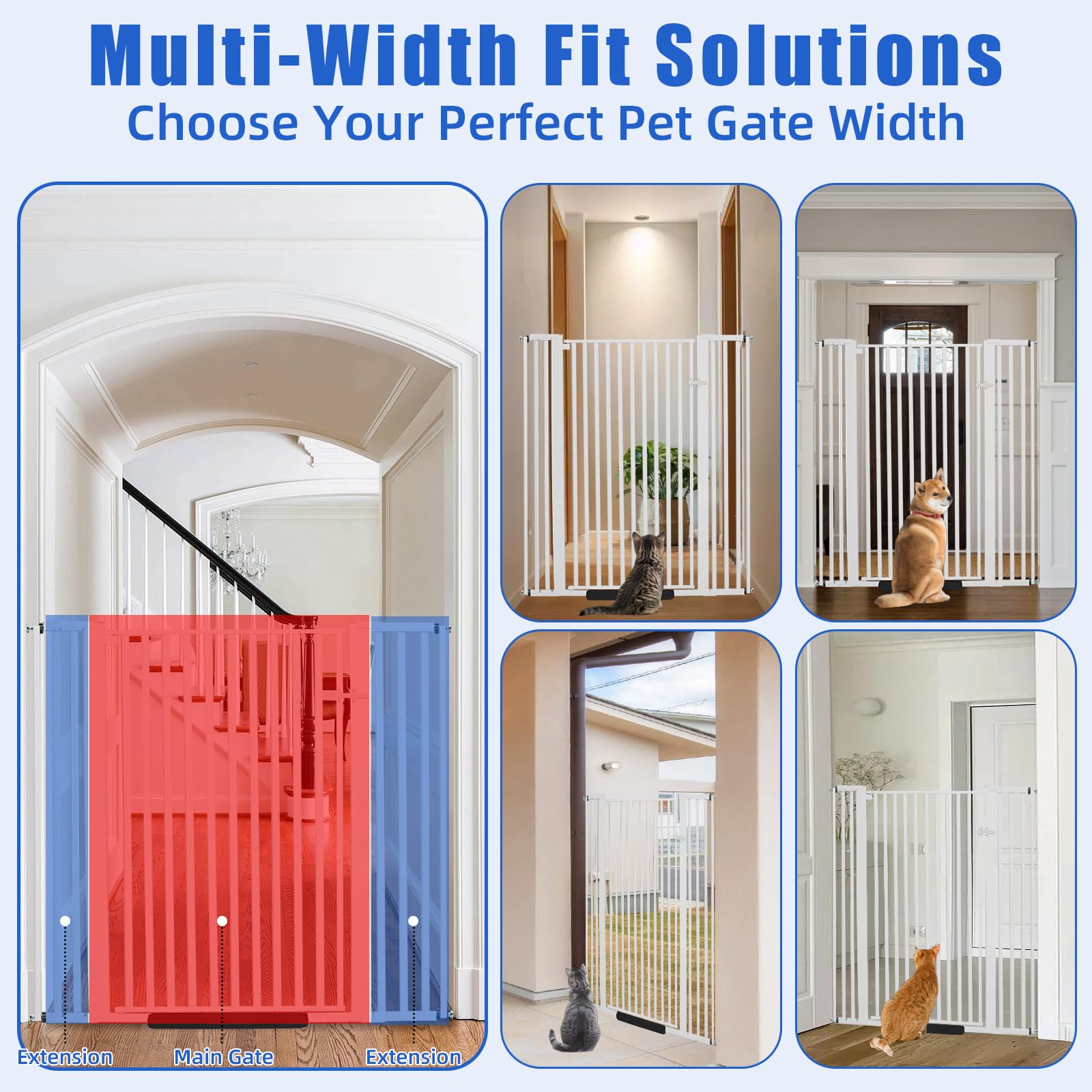 SHYUJAJIE tall gate suits stairs and kitchens with tall pets.