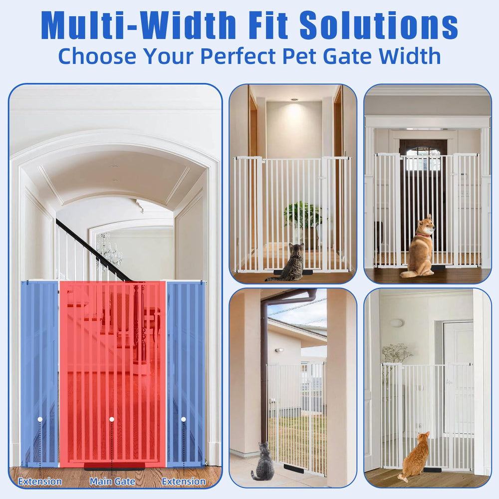 SHYUJAJIE kitchen doorway use showcases versatile indoor containment for pets.
