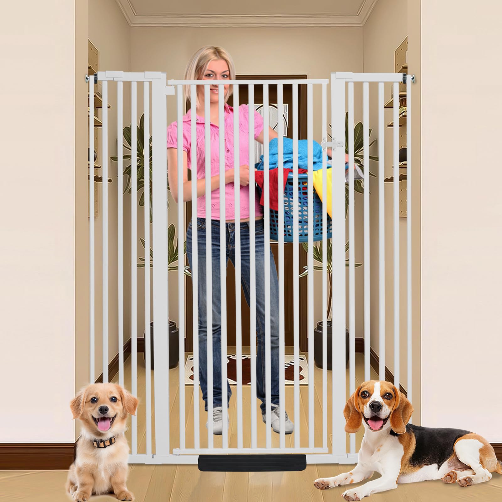 SHYUJAJIE gate design supports safe, supervised home pet management.