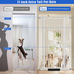 SHYUJAJIE pressure-mounted gate with tool-free setup for quick installation