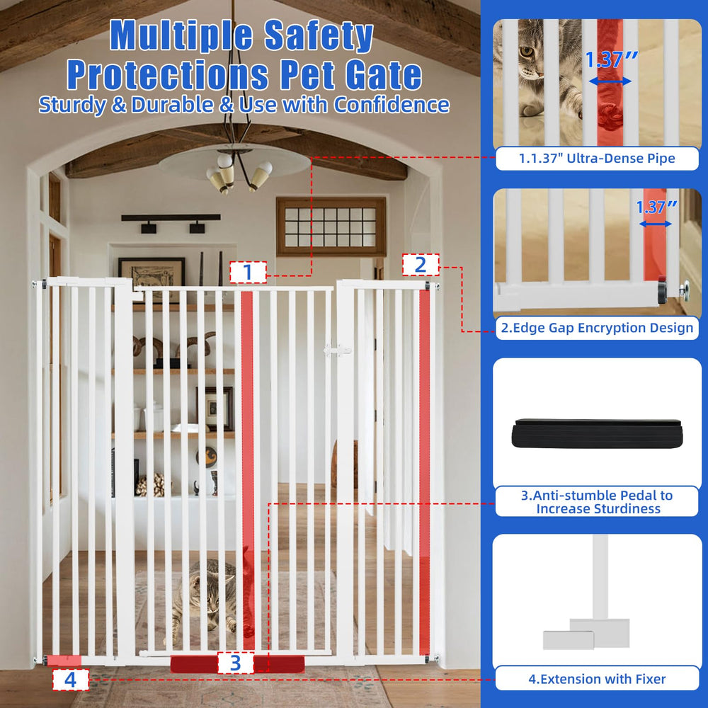 SHYUJAJIE ultra dense gap emphasizes pet safety by preventing squeezing and entrapment.
