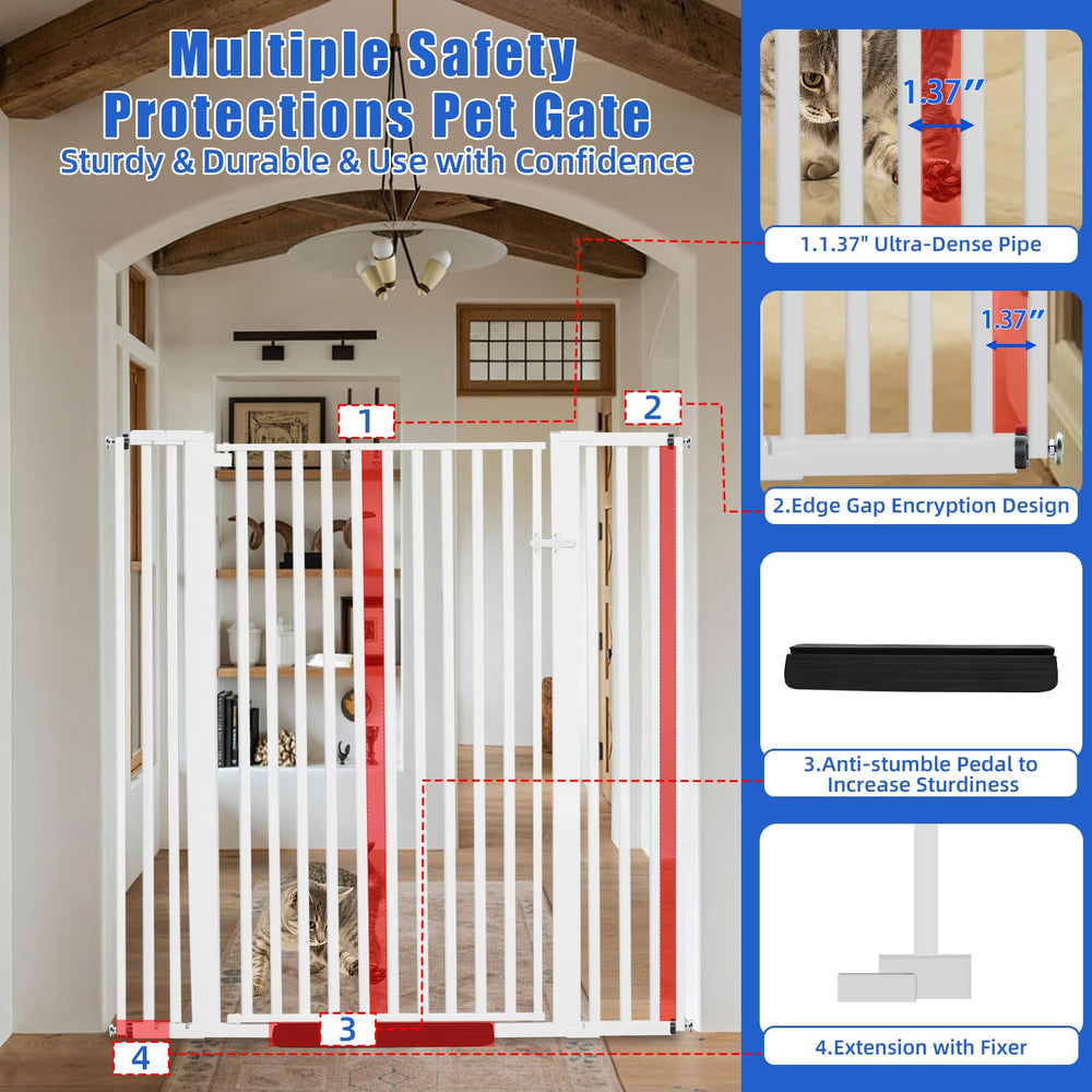 SHYUJAJIE ultra-dense pipe spacing keeps pets from squeezing through.