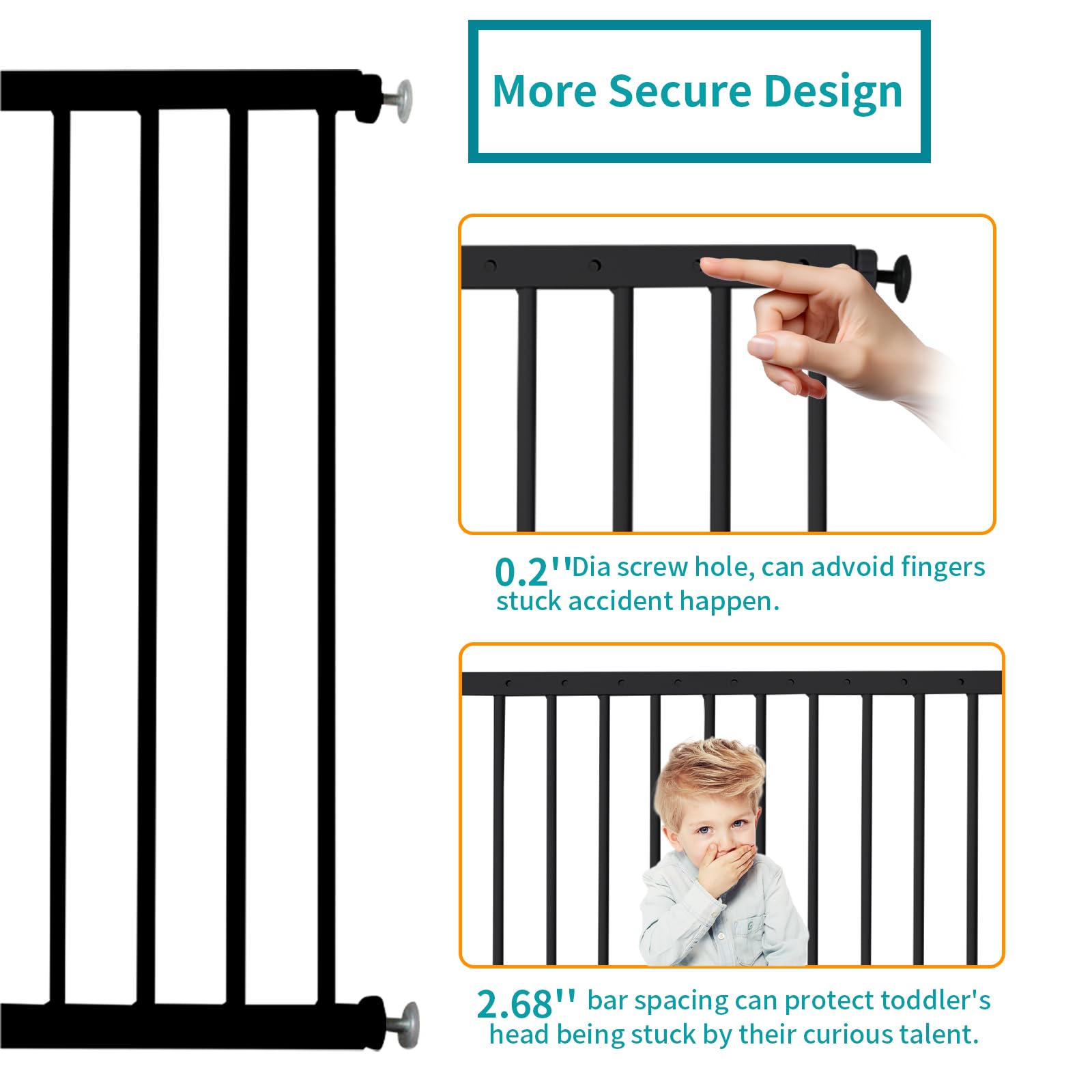 SHYUJAJIE window safety guard installed horizontally for flexible room placement.