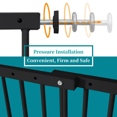 SHYUJAJIE window safety guard installed vertically fits tall windows.