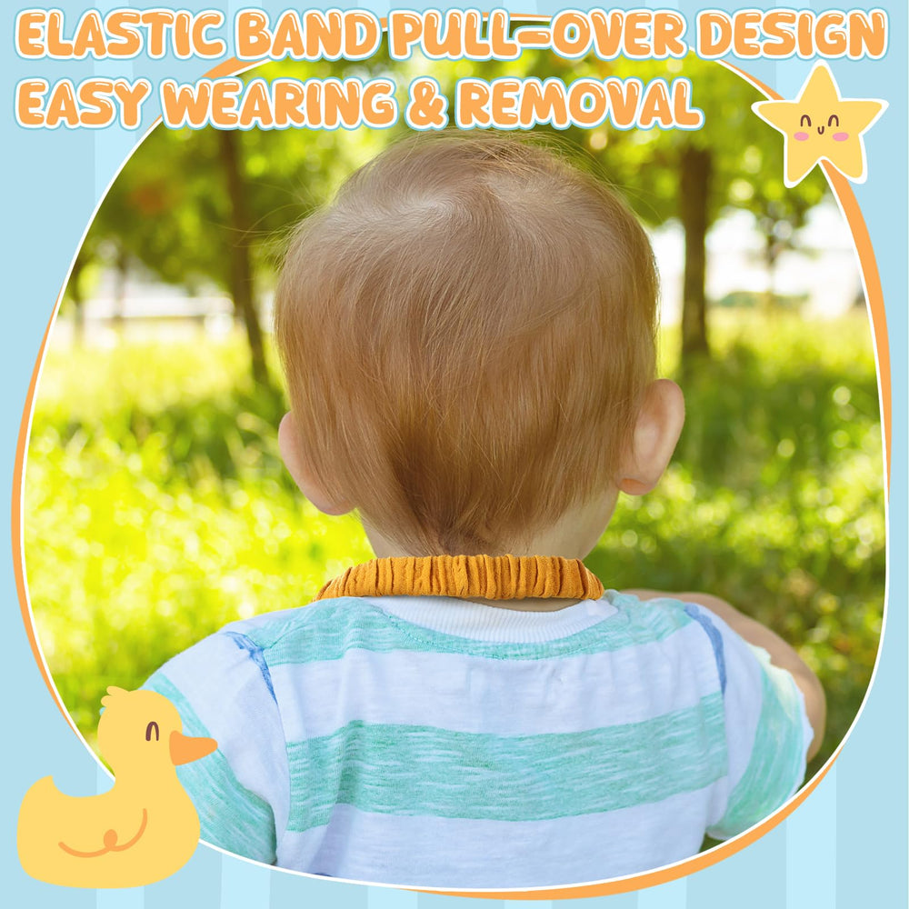 Shyyween dark-red and army-green bibs add stylish protection during outings