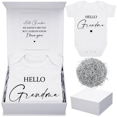 Shyyween Hello Grandma baby bodysuit ideal for a precious pregnancy reveal photos