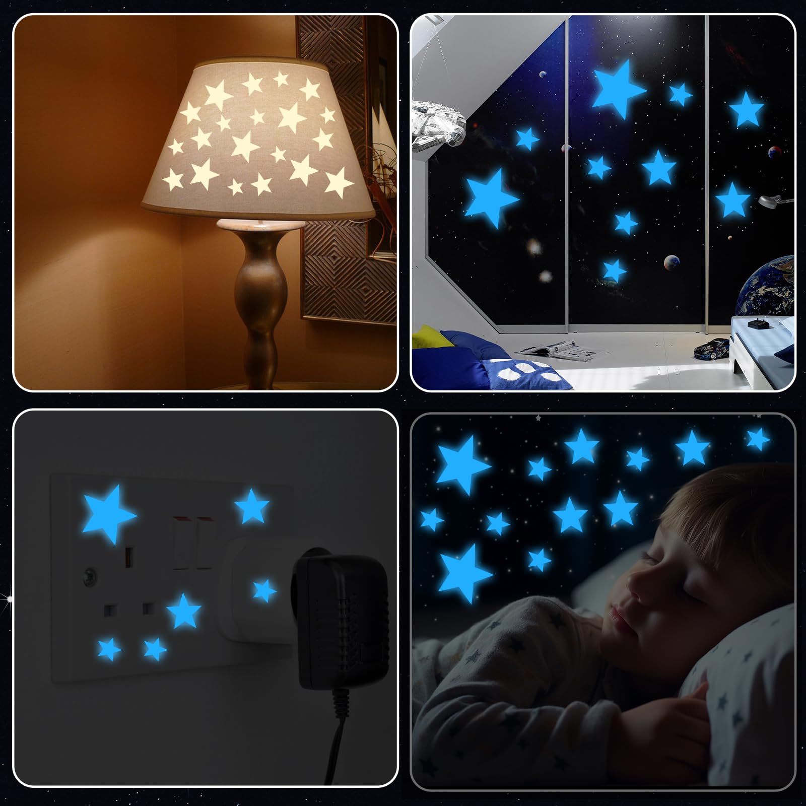 Sibba Glow Stars living-room party ambiance with a magical glow