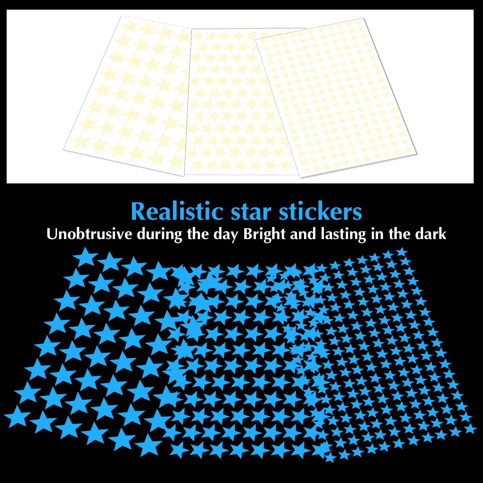 Sibba Glow Stars room-night sky creates enchanting starry ceiling ambience