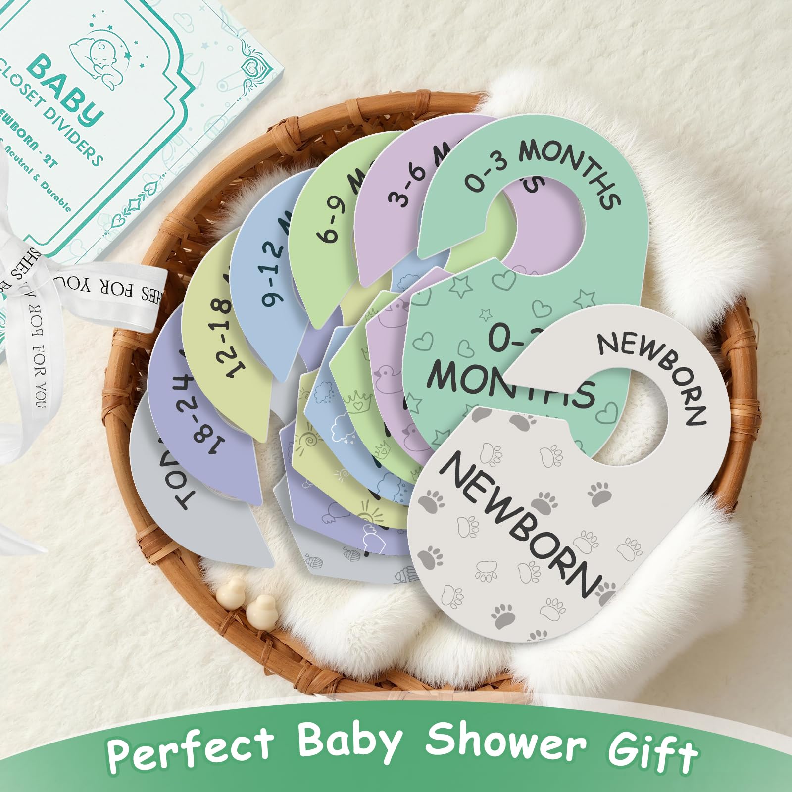 Sicamin baby closet dividers enhance nursery organization and gift appeal
