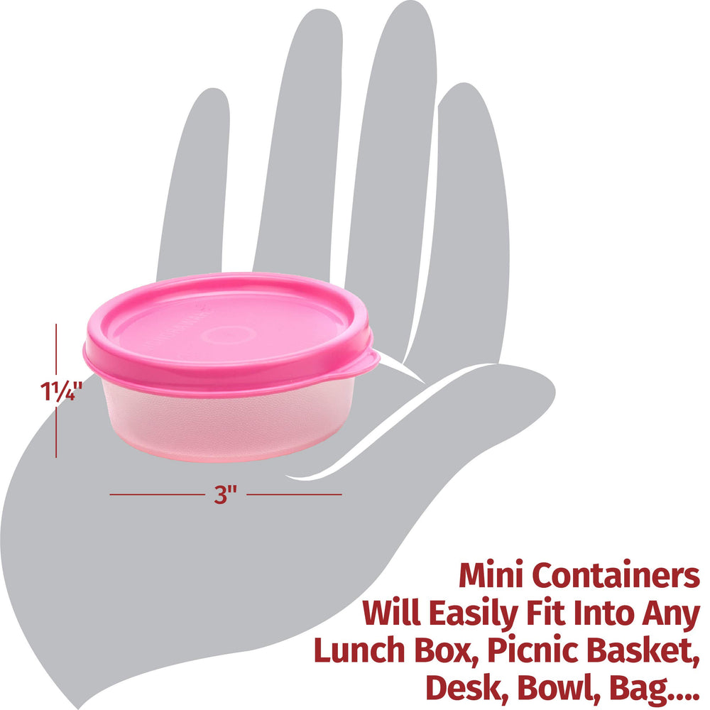 Signora Ware color-coded lids show three colors for quick identification.