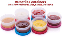 SIGNORA WARE 1.3 oz containers with airtight, leakproof design for lunches