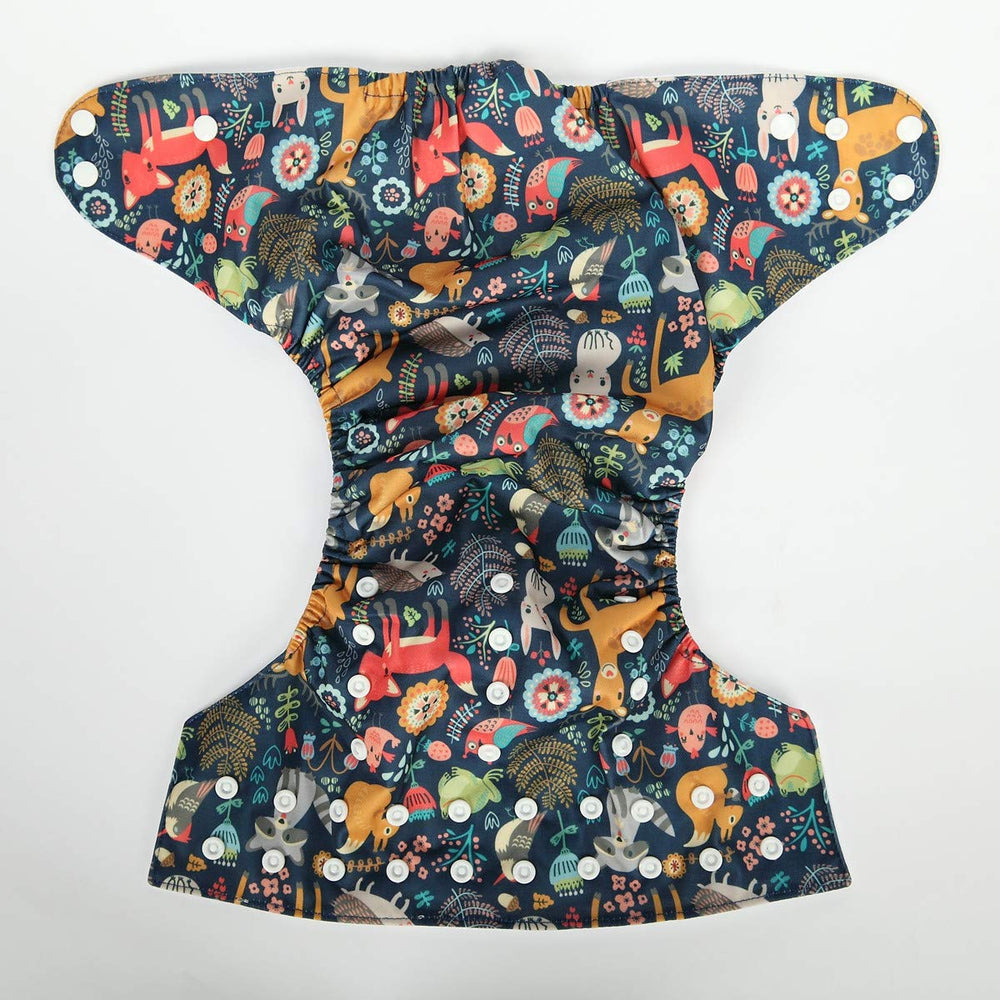 Sigzagor Fox Owl diaper inner microfleece: soft interior that stays dry against skin.