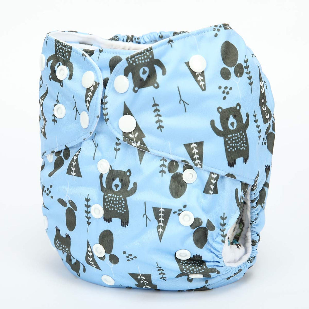 Sigzagor Native Bear diaper inner microfleece wicks moisture for comfort.