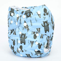 Sigzagor Native Bear diaper inner microfleece wicks moisture for comfort.