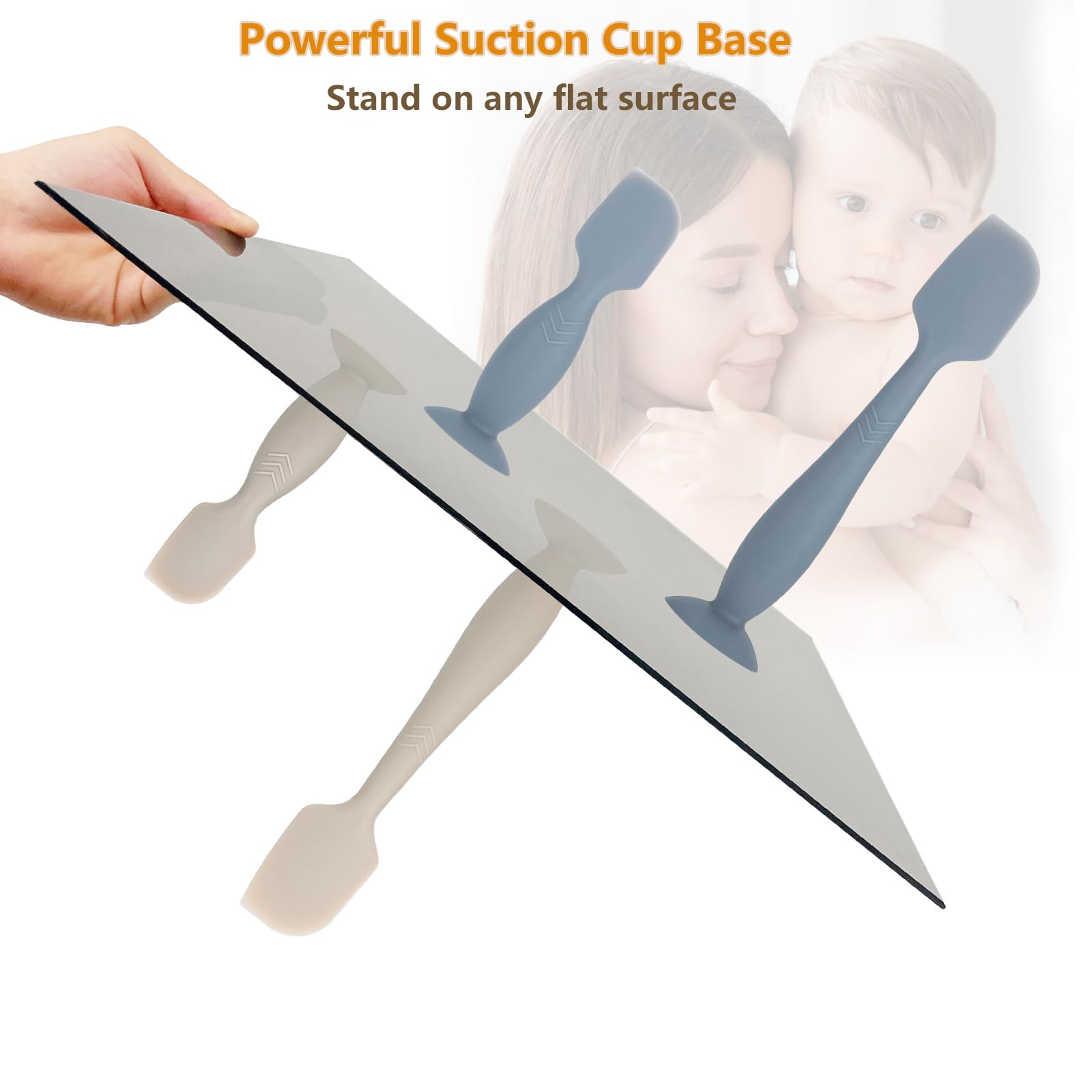 SIHISMO easy-clean spatula rinses with soap and water for quick sanitizing