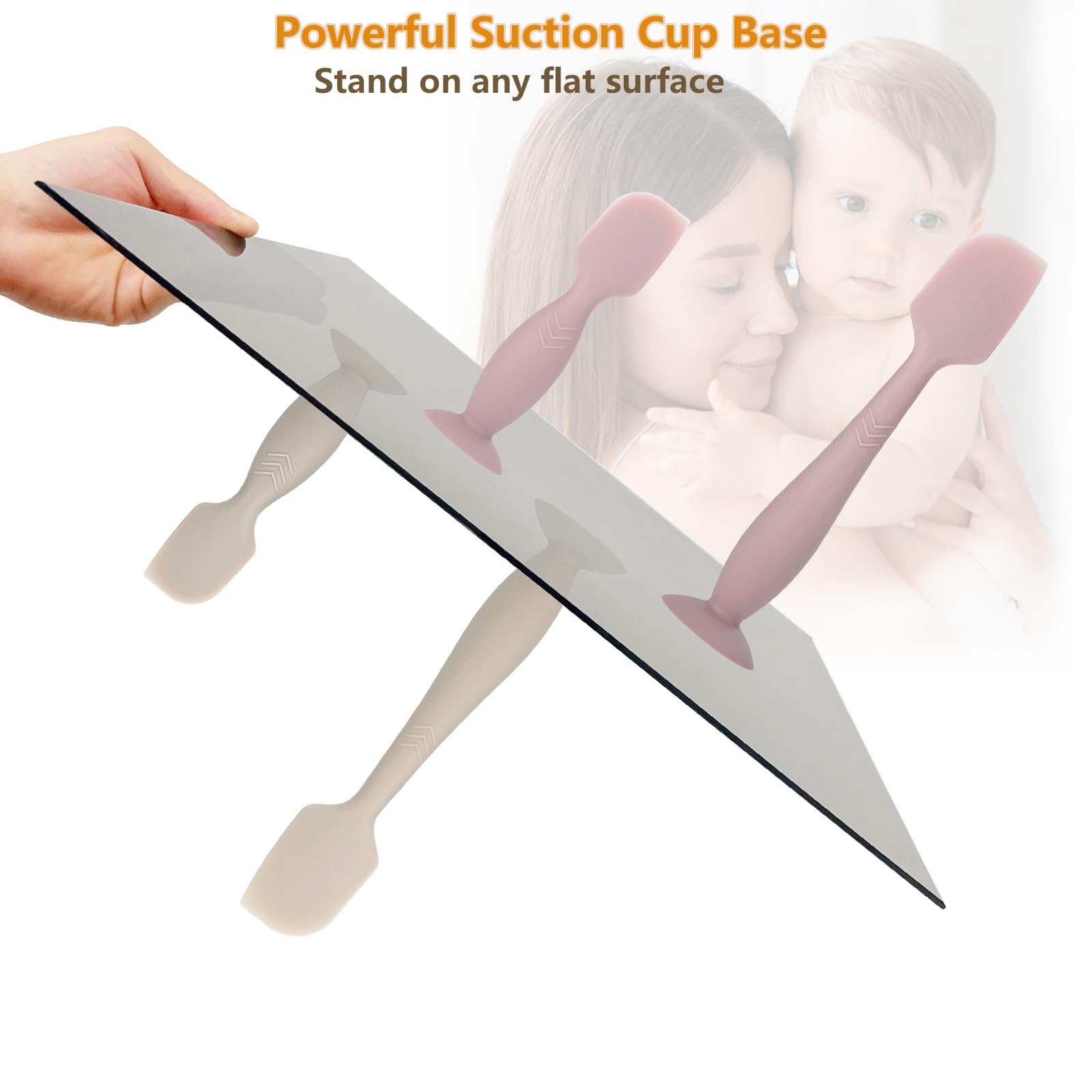 SIHISMO two-size spatula set: 6.3 inch and 3.93 inch.