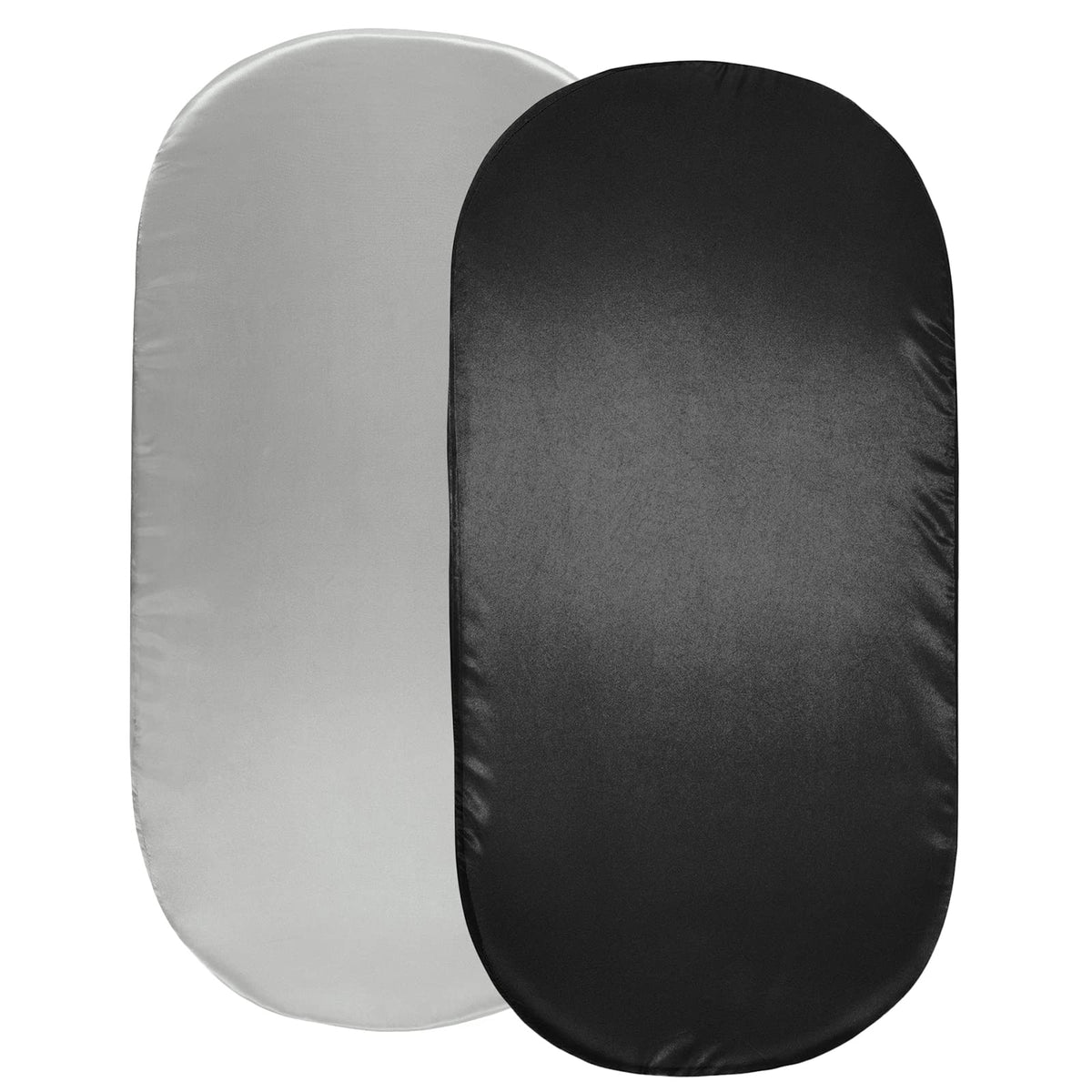 SiinvdaBZX satin bassinet sheets in light grey and black offer a soft sleep surface.