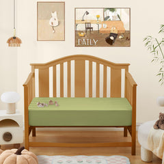 SiinvdaBZX bamboo-rayon fabric closeup, smooth hypoallergenic feel for gentle naps.