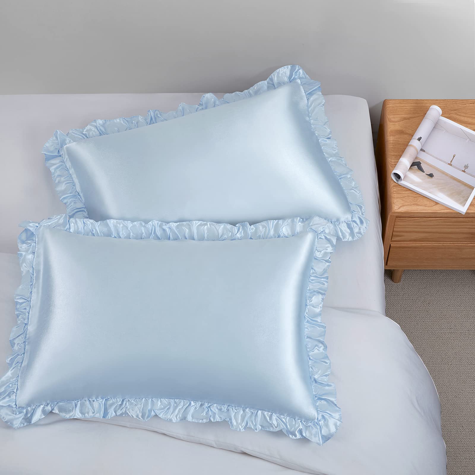 SiinvdaBZX satin shams create romantic vintage bedroom vibe