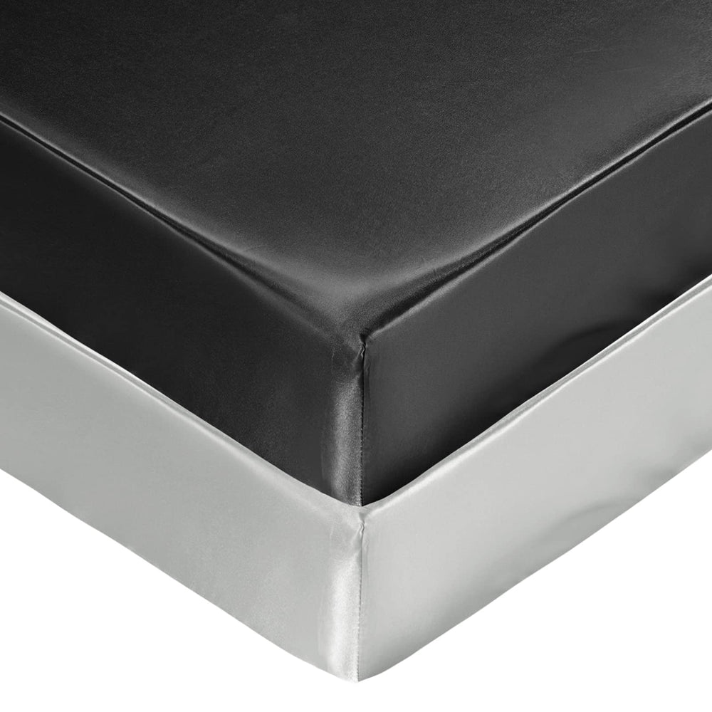 SiinvdaBZX satin crib sheets folded, silky texture for a gentle sleep.