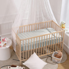 SiinvdaBZX satin crib sheets light grey, cool-to-the-touch bedtime essential.