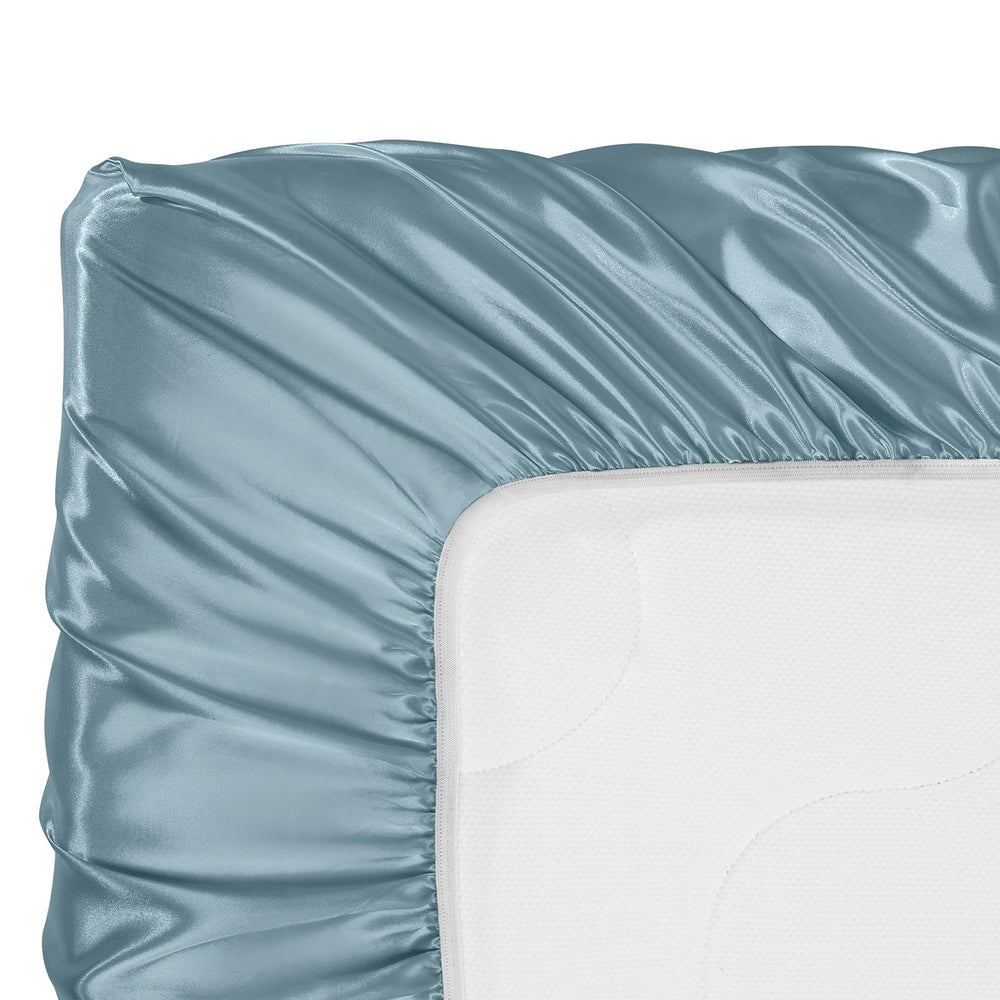 SiinvdaBZX satin mini crib sheet measures 24x38 with 5-inch pocket.