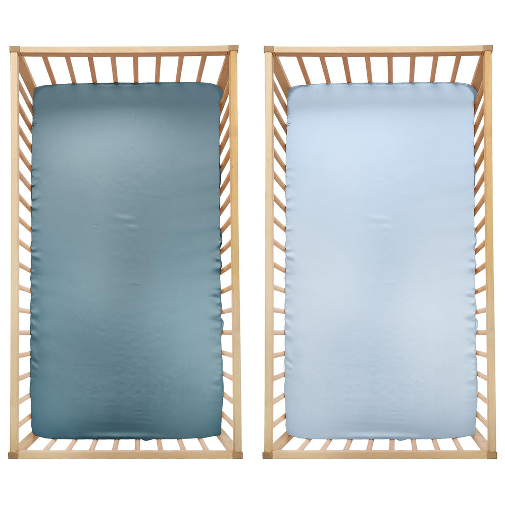 SiinvdaBZX satin mini crib sheets show 5-inch deep pocket with secure fit.