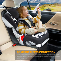 Siivton 2-pack car seat protector back view prevents dents and slips.